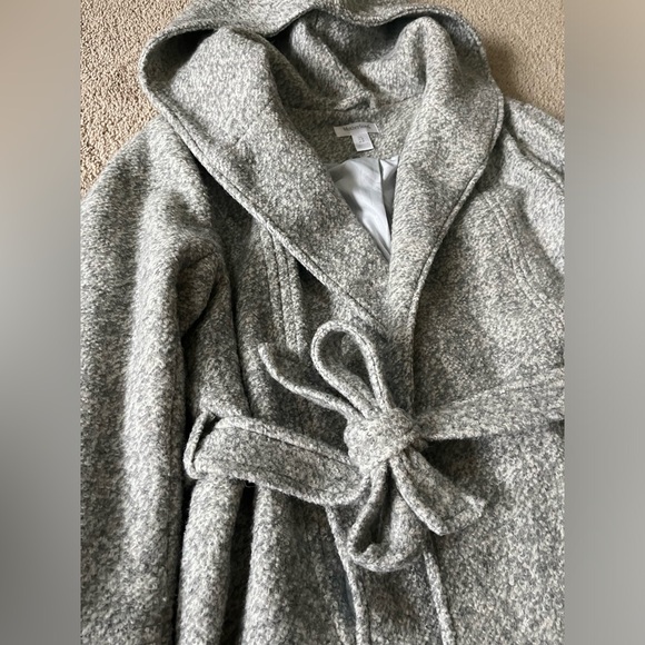 Motherhood Maternity - gray wool coat, size Large - Picture 2 of 6